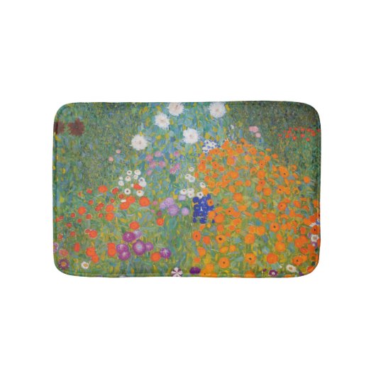 Bloementuin van Gustav Klimt Badmat (Voorkant)