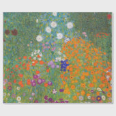 Bloementuin van Gustav Klimt Cadeaupapier (Vlak)