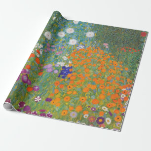 Bloementuin van Gustav Klimt Cadeaupapier