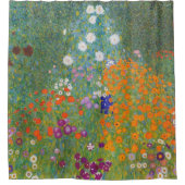 Bloementuin van Gustav Klimt Douchegordijn (Voorkant)