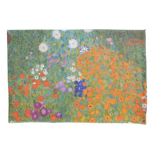 Bloementuin van Gustav Klimt Kussensloop (Voorkant)