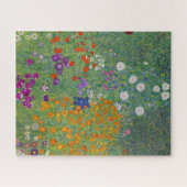 Bloementuin van Gustav Klimt Legpuzzel (Horizontaal)