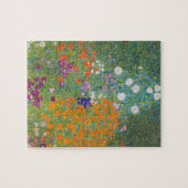Bloementuin van Gustav Klimt Legpuzzel (Horizontaal)