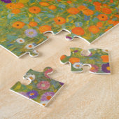 Bloementuin van Gustav Klimt Legpuzzel (Zijkant)