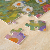 Bloementuin van Gustav Klimt Legpuzzel (Zijkant)