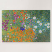 Bloementuin van Gustav Klimt Legpuzzel (Horizontaal)