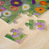 Bloementuin van Gustav Klimt Legpuzzel (Zijkant)