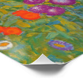 Bloementuin van Gustav Klimt Perfect Poster (Hoek)