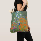 Bloementuin van Gustav Klimt Tote Bag (Dichtbij)