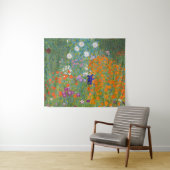 Bloementuin van Gustav Klimt Wandkleed (In Situ (horizontaal))