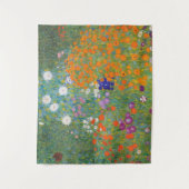 Bloementuin van Gustav Klimt Wandkleed (Voorkant)