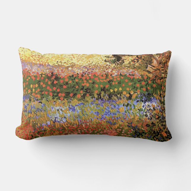 Bloementuin,Vincent van Gogh. Kussen (Voorkant)
