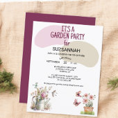 Bloementuin vlinders libellen Waterverf Kaart