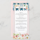 Bloementuin Vrijgezellenfeest Menu (Voorkant / Achterkant)