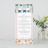 Bloementuin Vrijgezellenfeest Menu (Staand voorkant)