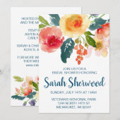 Bloementuin Vrijgezellenfeest Uitnodigen Kaart (Voorkant / Achterkant)