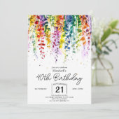 Bloementuin Wildbloemen 40e verjaardag Kaart (Staand voorkant)