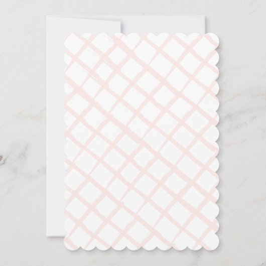 Bloementuin Wit Vrijgezellenfeest Kaart (Achterkant)