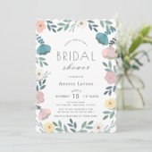 Bloementuin Wit Vrijgezellenfeest Kaart (Staand voorkant)