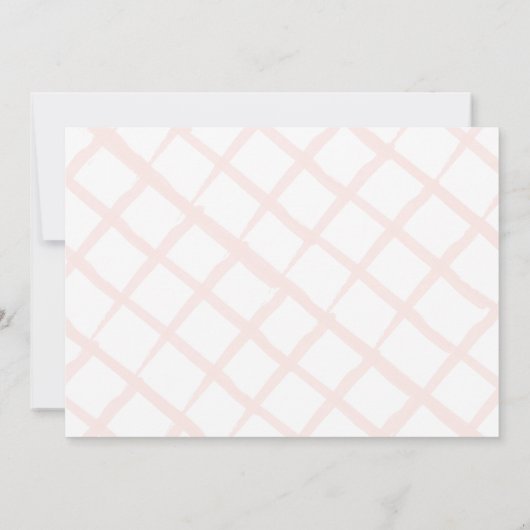 Bloementuin Witte GIrl Foto 1e verjaardag Kaart (Achterkant)