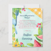 Bloementuin Zaden van Liefde Baby Shower Bedankt (Voorkant)