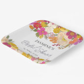 Bloementuin Zomer Vrijgezellenfeest Papieren Bordje (Gebogen)