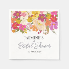 Bloementuin Zomer Vrijgezellenfeest Servet