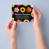 Bloementuin - Zwart Flyer (Hand)