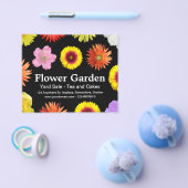 Bloementuin - Zwart Flyer (Enkel)