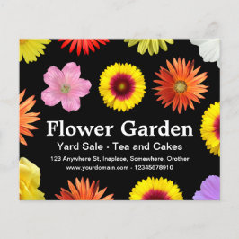 Bloementuin - Zwart Flyer