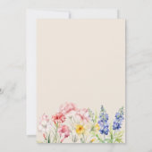 Bloementuinboog Whimsical Beige 57e Verjaardag Kaart (Achterkant)