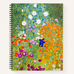 bloementuinkunst van Gustav Klimt Notitieboek