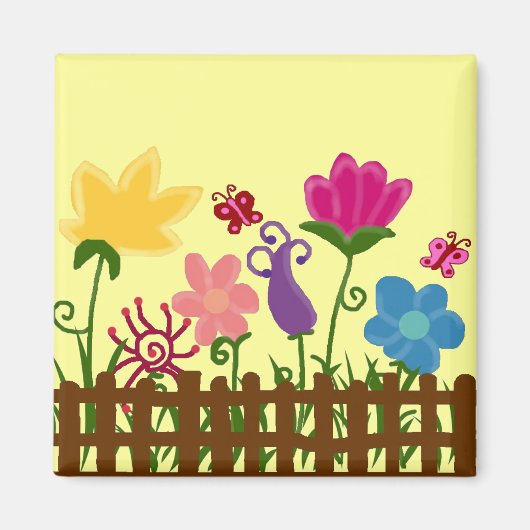 Bloementuinmagneet Magneet (Voorkant)