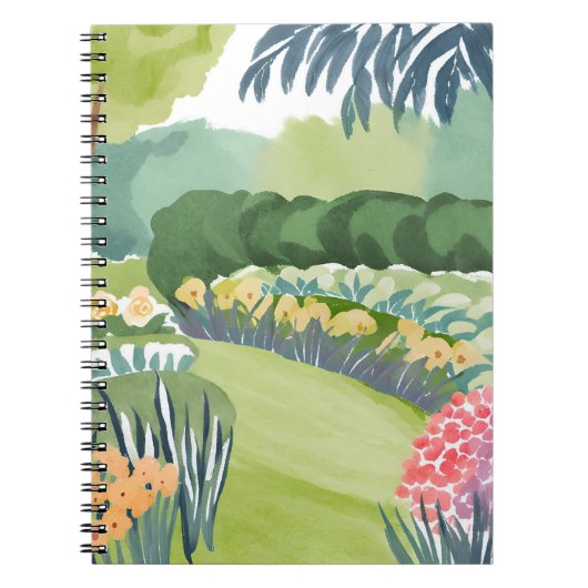 Bloementuinwandeling | Flora Natuur Aquarel Notitieboek (Voorkant)
