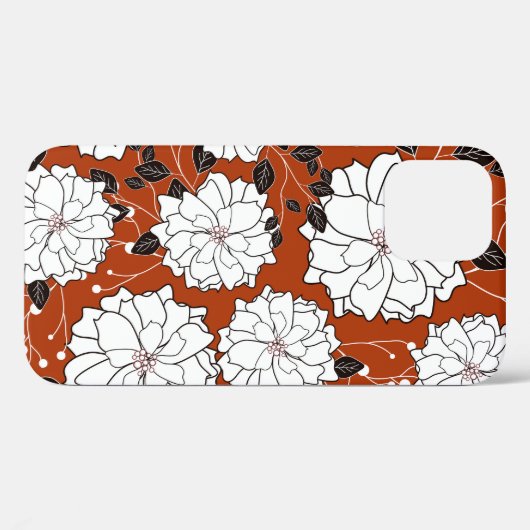 Bloemenuitnodiging: Abstracte bruiloft Case-Mate iPhone Case (Achterkant (horizontaal))
