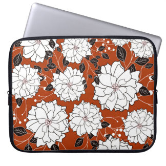 Bloemenuitnodiging: Abstracte bruiloft Laptop Sleeve