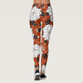 Bloemenuitnodiging: Abstracte bruiloft Leggings (Achterkant)