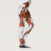 Bloemenuitnodiging: Abstracte bruiloft Leggings (Rechts)