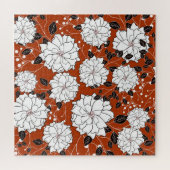 Bloemenuitnodiging: Abstracte bruiloft Legpuzzel (Horizontaal)