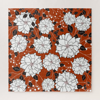 Bloemenuitnodiging: Abstracte bruiloft Legpuzzel