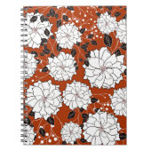 Bloemenuitnodiging: Abstracte bruiloft Notitieboek (Voorkant)