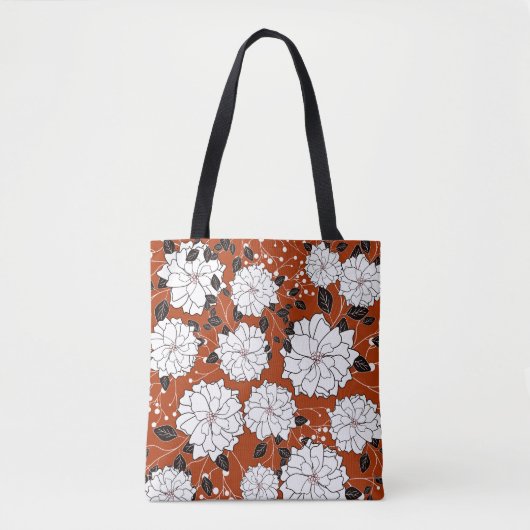 Bloemenuitnodiging: Abstracte bruiloft Tote Bag (Voorkant)