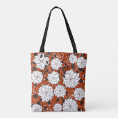 Bloemenuitnodiging: Abstracte bruiloft Tote Bag (Achterkant)