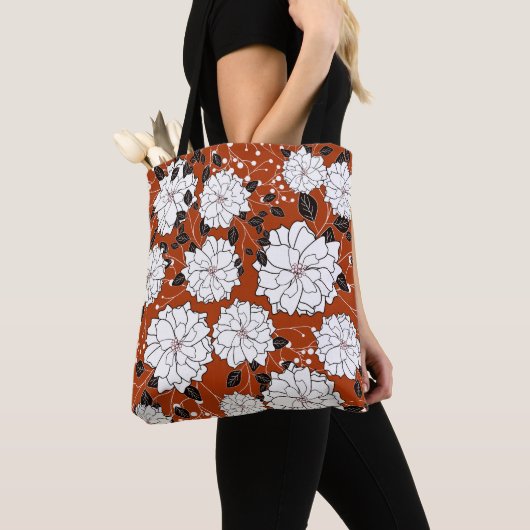 Bloemenuitnodiging: Abstracte bruiloft Tote Bag (Dichtbij)