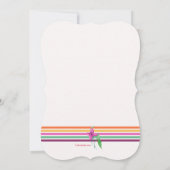 Bloemenuitnodiging voor de voorjaarsochtend kaart (Achterkant)