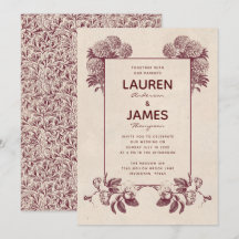  Bloemenuitnodigingen I Retro Botanical