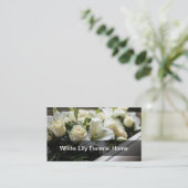 Bloemenuitvaart Home Visitekaartjes Design (Staand voorkant)