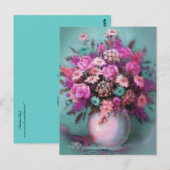 Bloemenvaas Ansichtkaart Briefkaart (Voorkant / Achterkant)