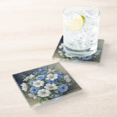 Bloemenvaas Elegante Aquarel Glazen Onderzetter (Schuin)