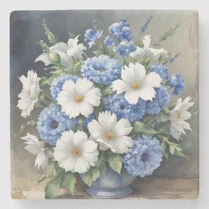 Bloemenvaas Elegante Waterverf Stenen Onderzetter